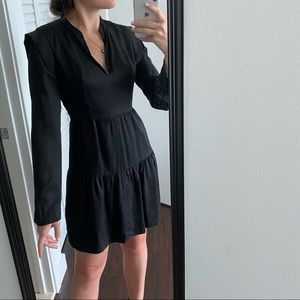 BCBG black flowly dress